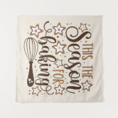 おもしろい'このシーズンズフォーベーキングデザイン タペストリー (正面(横))