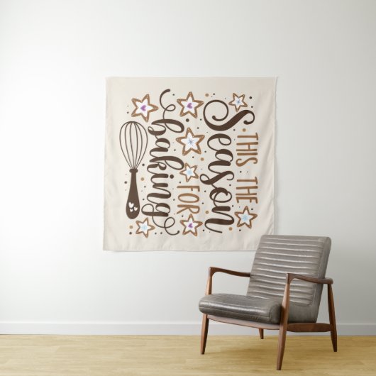 おもしろい'このシーズンズフォーベーキングデザイン タペストリー (インサイチュ(横))