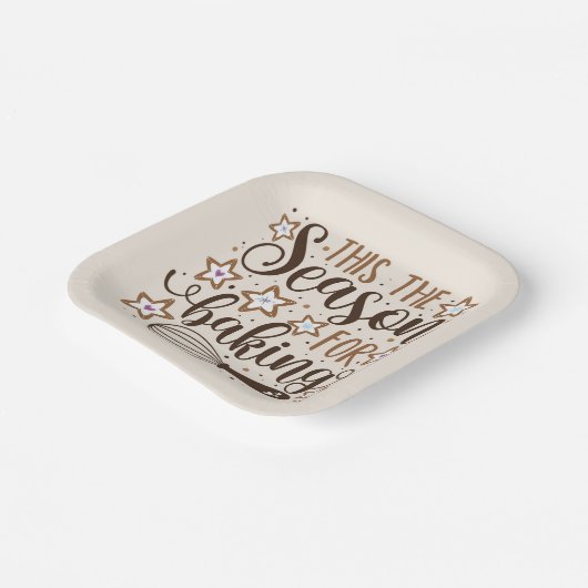 おもしろい'このシーズンズフォーベーキングデザイン ペーパープレート (傾斜あり)