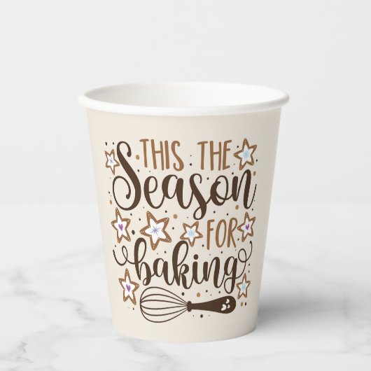 おもしろい'このシーズンズフォーベーキングデザイン 紙コップ (正面)