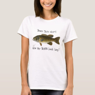 "おもしろいこのワイシャツは私の低音の一見を大きくさせますか。" Tシャツ