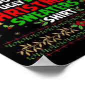 おもしろいこれは私の醜いクリスマスには暑すぎる ポスター (角)