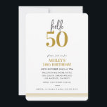 おもしろいこんにちは50モダン 50th誕生日パーティーマスタード 招待状<br><div class="desc">by kat massaard / WWW.SIMPLYSWEETPAPERIE.COMデザインを愛するが、いくつかの変更を見てみたい – 別の配色、製品、写真を追加または違う大事な行事に適応 – 単に私を心配しな連絡い、kat@simplysweetPAPERIE.com私は幸せ救済に!</div>