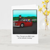 おもしろいこんにちは カード (黄色い花)