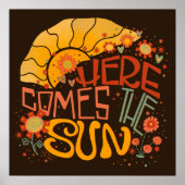 おもしろいこ来この太陽かわいいインスピレーション ポスター (正面)