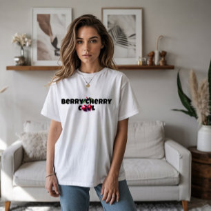 おもしろいさくらんぼビースローガン母の日 Tシャツ