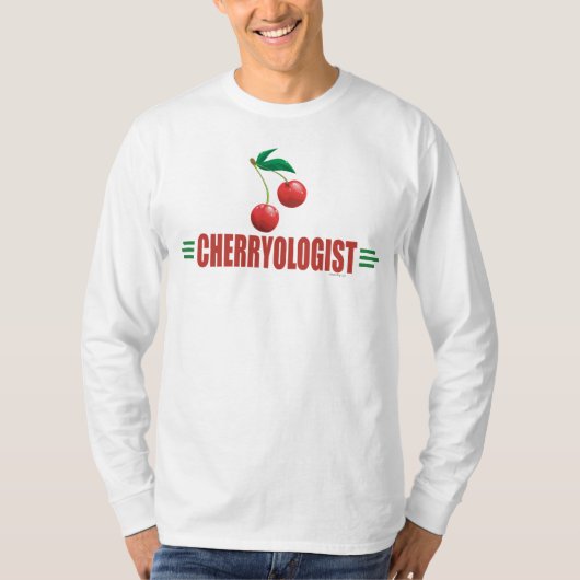 おもしろいさくらんぼ Tシャツ (正面)
