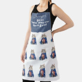 おもしろいすごいキャットオールオーバープリントエプロン エプロン (インサイチュ)