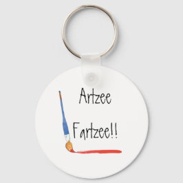 おもしろいすごいキュートなArtzee Fartzee Artists キーホルダー