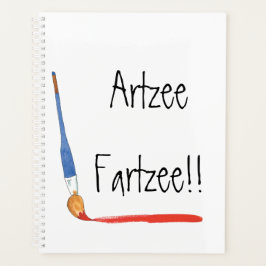 おもしろいすごいキュートなArtzee Fartzee Artists プランナー手帳