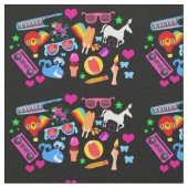 おもしろいすごいネオン物 ファブリック (クローズアップ)