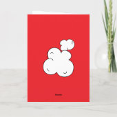 おもしろいすごいポップ・アートの!ポップコーンプン空白のカード シーズンカード (裏面)