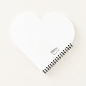 おもしろいすごい可愛いアルツェファルツィハート型 ノートブック (裏面)