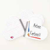 おもしろいすごい可愛いアルツェファルツィハート型 ノートブック (内部)