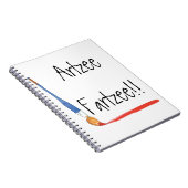 おもしろいすごい可愛いArtzee Fartzee Spiral ノートブック (右側)