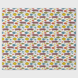 おもしろいすごい魚 ラッピングペーパー