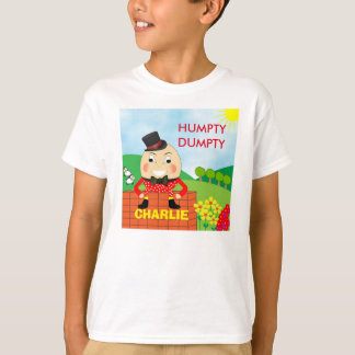 おもしろいすてきハンプティダンプティカパーソナライズされたウト Tシャツ