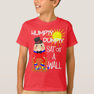 おもしろいすてき子供部屋ライムハンプティダンプティかわいい Tシャツ