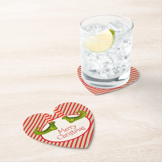 おもしろいすてき小妖精や小人レッグホリデーハート ペーパーコースター (インサイチュ)