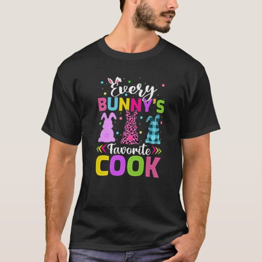 おもしろいすべてのバニーのお気に入りの調理師 Tシャツ (正面)