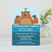 おもしろいすべてのパーティー好きな人を誕生日と呼びます 招待状 (スタンド正面)