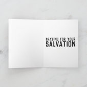 おもしろいすべての行事祈は救いのためだ カード (内部)