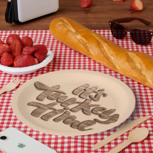 おもしろいそれはトルコの時間感謝祭の夕食の発言です ペーパープレート (ピクニック)