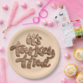 おもしろいそれはトルコの時間感謝祭の夕食の発言です ペーパープレート (パーティー)