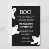 おもしろいそれほど怖くないハロウィーンの衣装パーティー招待状 招待状 (正面)