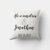 おもしろいたった今結婚しましたウィフィー装飾用クッション クッション (裏面)