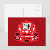 おもしろいたった今結婚しました ポストカード (正面/裏面)