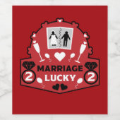 おもしろいたった今結婚しました ワインラベル (シングルラベル)