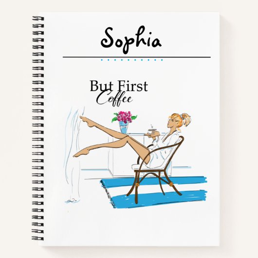 おもしろいだモダンが1番目のコーヒー ノートブック (正面)