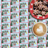 おもしろいつるクリスマス テーブルクロス