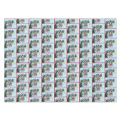 おもしろいつるクリスマス テーブルクロス (正面(横))