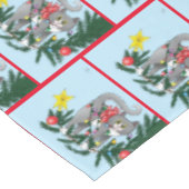 おもしろいつるクリスマス テーブルクロス (アングル)