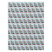 おもしろいつるクリスマス テーブルクロス (正面)