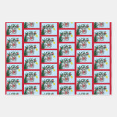おもしろいつるクリスマス ラッピングペーパーシート (正面)