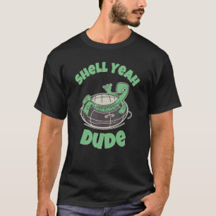 おもしろいつる亀の恋人のための緩い怠惰な亀 Tシャツ