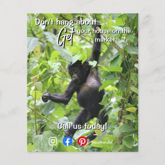 おもしろいつる実在EstateはPostgcardについてではない チラシ (正面)