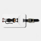 おもしろいつる猫 ラゲッジタグ (正面横)