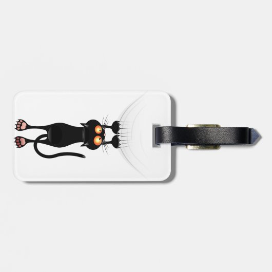 おもしろいつる猫 ラゲッジタグ (裏面横)