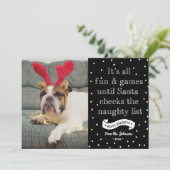 おもしろいでいけないリストの休日のフォトカードカード シーズンカード (スタンド正面)