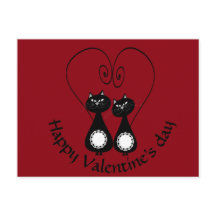 おもしろいでお洒落な猫愛カップルのモノグラム