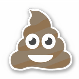 おもしろいでかわいいウンチEmoji シール
