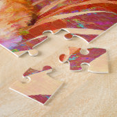 おもしろいでかわいいオレンジ虎猫猫 ジグソーパズル (側面)