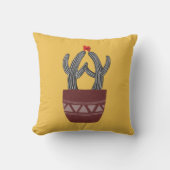 おもしろいでかわいいサボテン愛枕幸せなサボテンの枕 クッション (正面)