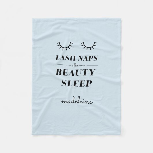おもしろいでかわいい引用文の鞭の昼寝毛布の空色 フリースブランケット (正面)