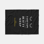 おもしろいでかわいい引用文の鞭の昼寝毛布 フリースブランケット (正面(横))