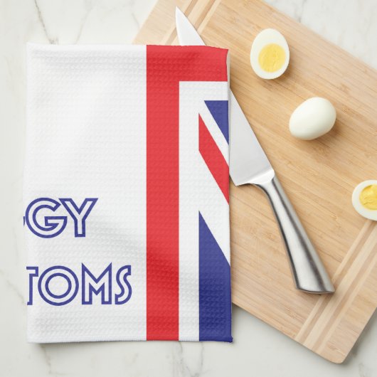 おもしろいですばらしいイギリスは水浸しの底を離れて焼けます キッチンタオル (四つ折り)